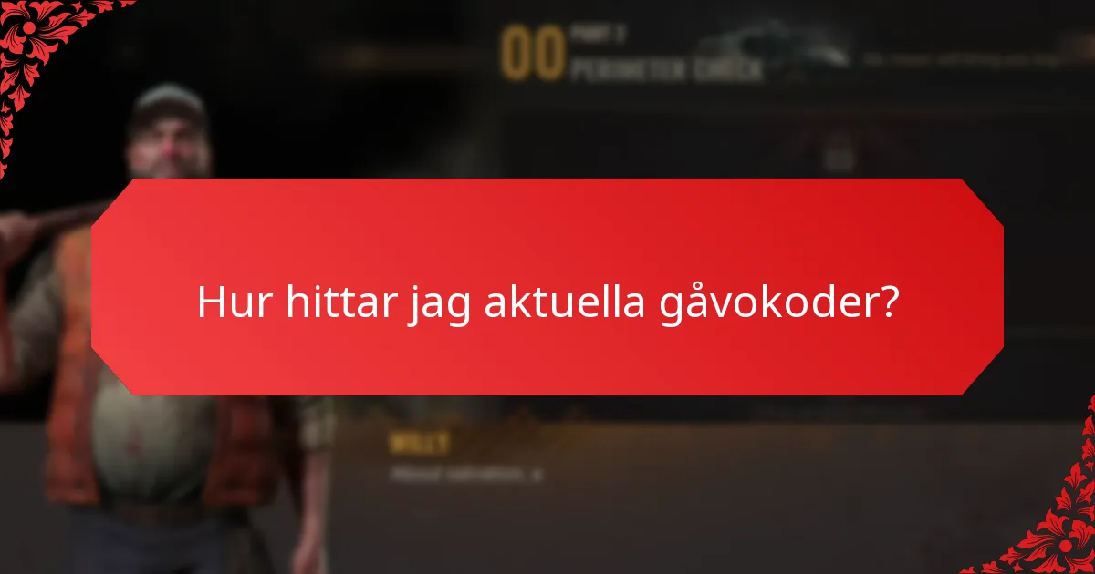 Hur hittar jag aktuella gåvokoder?