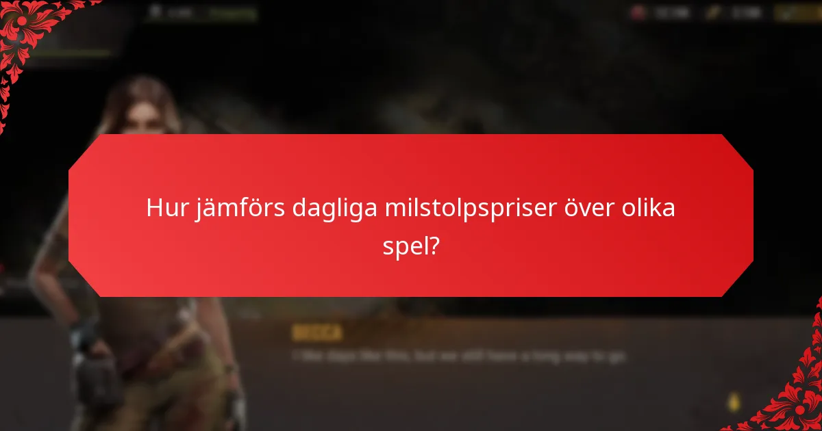 Hur ofta delas dagliga milstolpspriser ut?