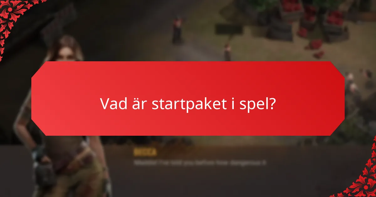 Vad är startpaket i spel?