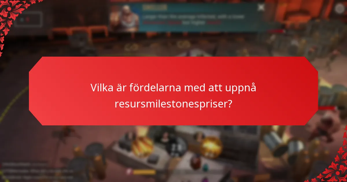 Hur jämförs resursmilestonespriser över olika spel?