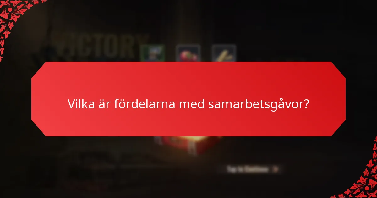 Hur jämförs olika program för samarbetsgåvor?