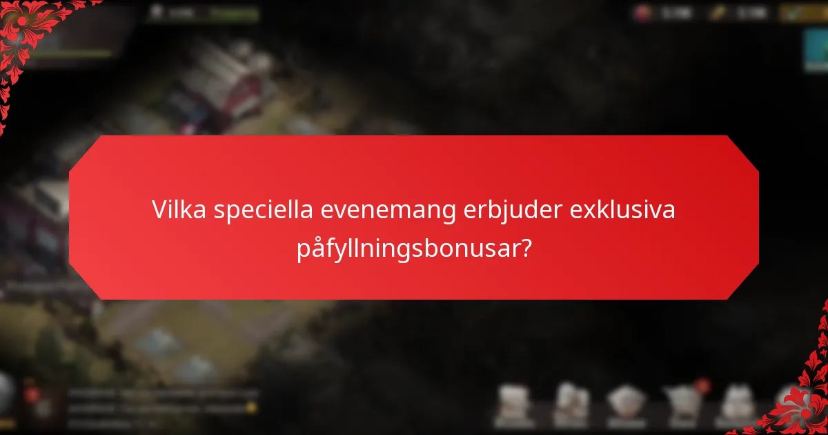 Vilka är villkoren och bestämmelserna kopplade till påfyllningsbonusar?